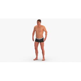 Male Human Body Idle Pose 3D model